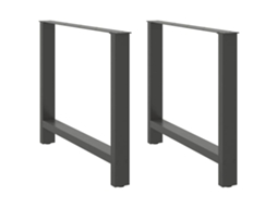 Dining Table Leg, Dining Table Legs Vidaxl Antracite Aço (100 X (72-73) Cm)