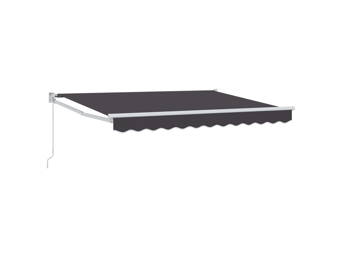 Conjunto 1 Toldo Externo Vidaxl Antracite Poliéster (3,5 X 2 M)