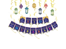 1 Conjunto De Decoração Eid Mubarak Allinless