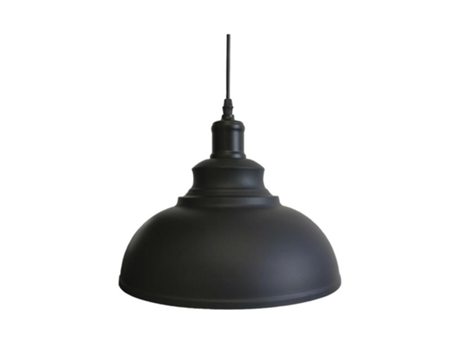 Lâmpada Circular Preto Vintage
