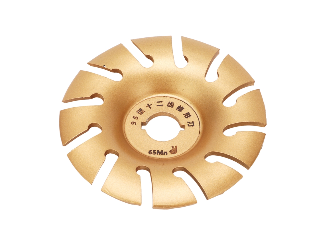 Disco De Formação Para Esmerilhadeira 12 Dentes Aço Inox Gravura Em Madeira 95mm Madeira Mdf