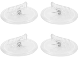 Conjunto de 4 clipes Pretyzoom para cortinas à prova de vento e corta-vento, com fácil instalação, autoadesivos e de plástico.