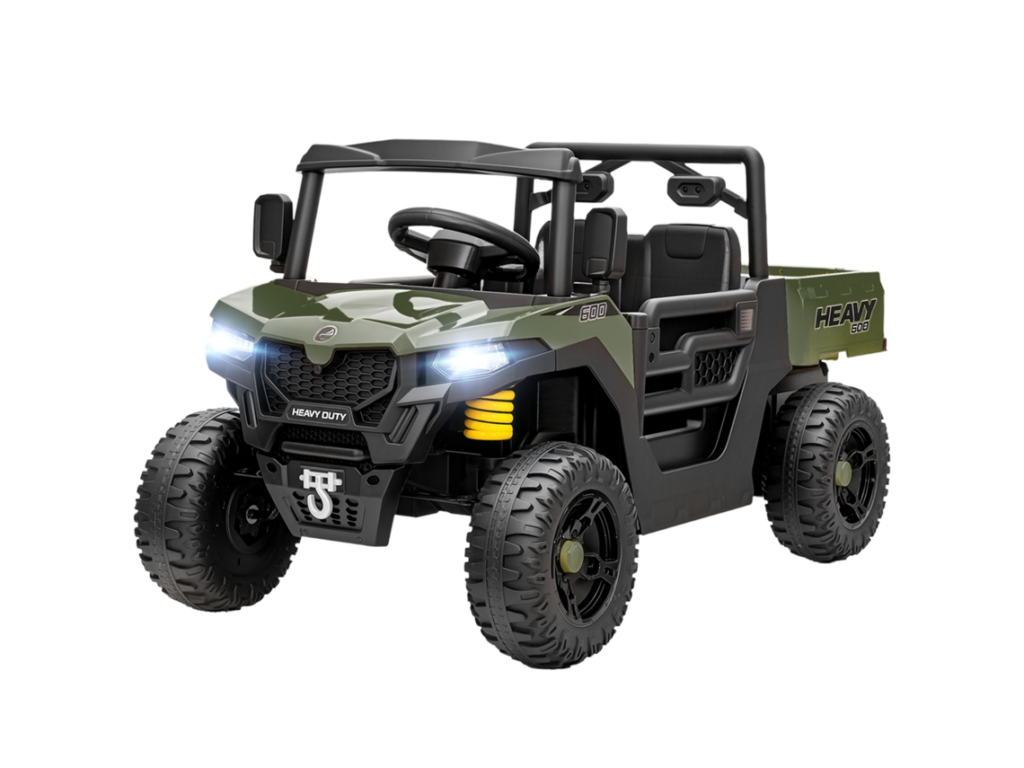 Utv Elétrico 2 Motores, Porta malas, Função Musical (verde)