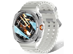 (branco) Smartwatch Com Gps, Bússola, Nfc E Função De Chamada Bluetooth.