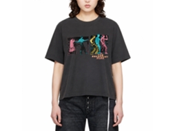 Rockinstone Breakfast Club Movie Cmyk Dance Solid Smoke Adult T-shirt Size:xl