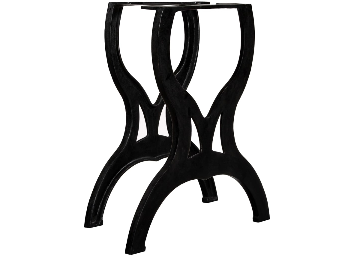 Vidaxl Pernas P/ Mesa De Jantar 2 Pcs Estrutura Em Cruz Ferro Fundido