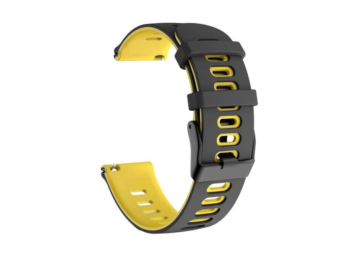Bracelete Fitbit by Google Versa 2 Pulseira outdoor Preto e Amarelo