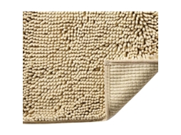 2026 alfombra de Baño Super Suave Microfibra Peluda para Baños, 16x24 Pulgadas, Beige