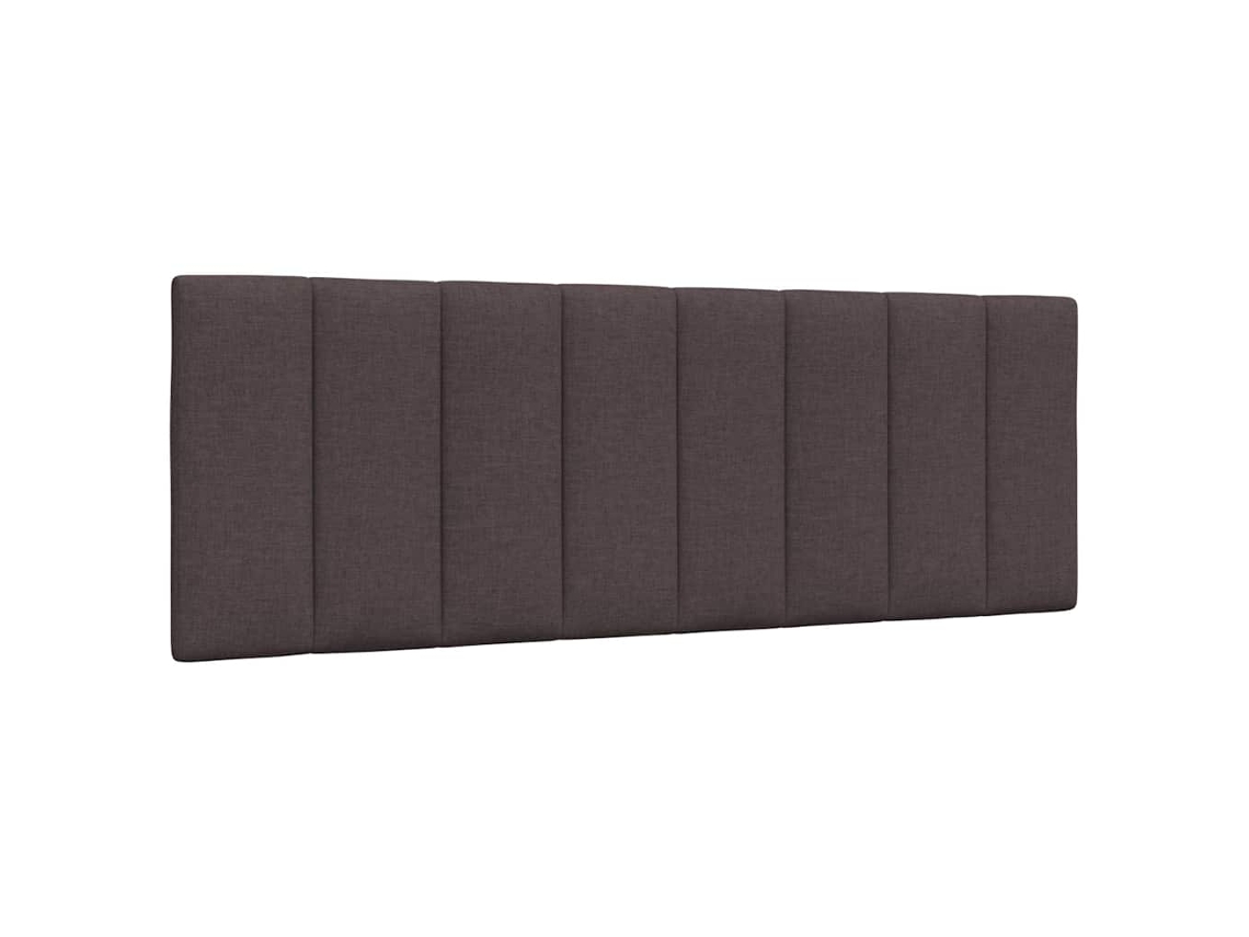 Vidaxl Almofadão De Cabeceira Hanko 120 Cm Tecido Castanho-escuro