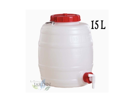 Barril de polietileno alimentario 15 litros para liquidos y bebidas GRAF