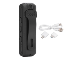 Yuru câmera Vestível 180° Rotativa Anti choque com Gravação Automática Clip On para Escritório Armazém