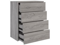 Sideboard, Sideboards Vidaxl Cinzeto Madeira Processada (n/a)