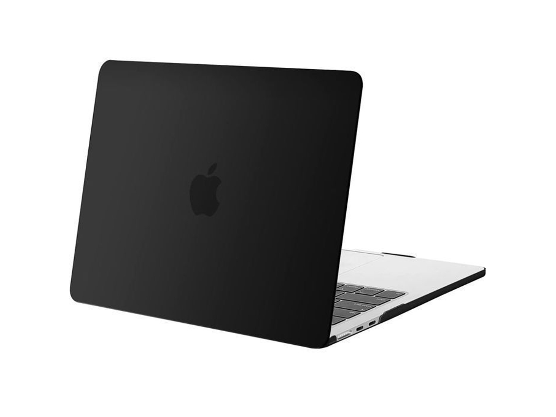 Capa Protetora Macbook Pro 14 Polegadas Transparente Preto Fosco Proteção Rígida Ultraleve Brilvibera