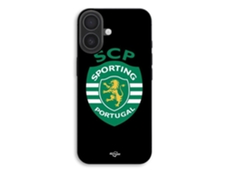 Capa Para Iphone 17 Scp Sporting Portugal Fundo Preto