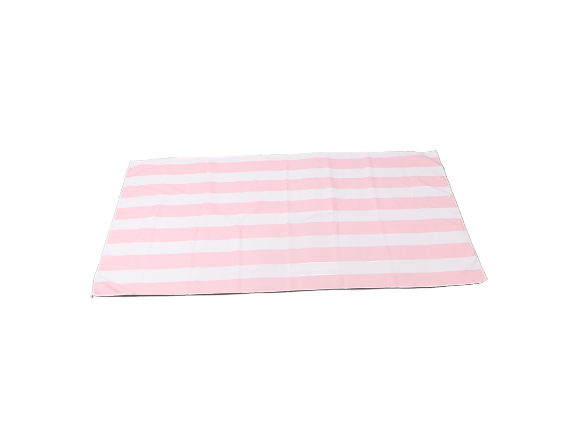 Toalha de Praia de Microfibra listrada ultra absorvente de 59.1x29.5in rosa | S/MARCA