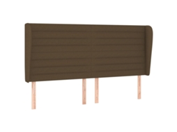 Headboard, Headboards Vidaxl Marrom Tecido (183 X 23 X 118/128 Cm)