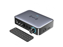 Adaptador De Áudio Digital Para Analógico Fibra Óptica Bluetooth 5.1 Receptor Transmissor Preto*