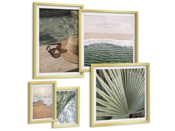 Conjunto De Pinturas Motivos De Férias Estilosos Aquáticos Espelharte (5 Peças)