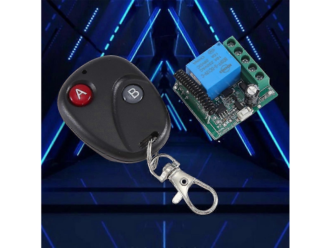 Interruptor de controle remoto DC12V 27A 433MHz 50m Motor de fechadura eletrônica sem fio único Intevayotoy