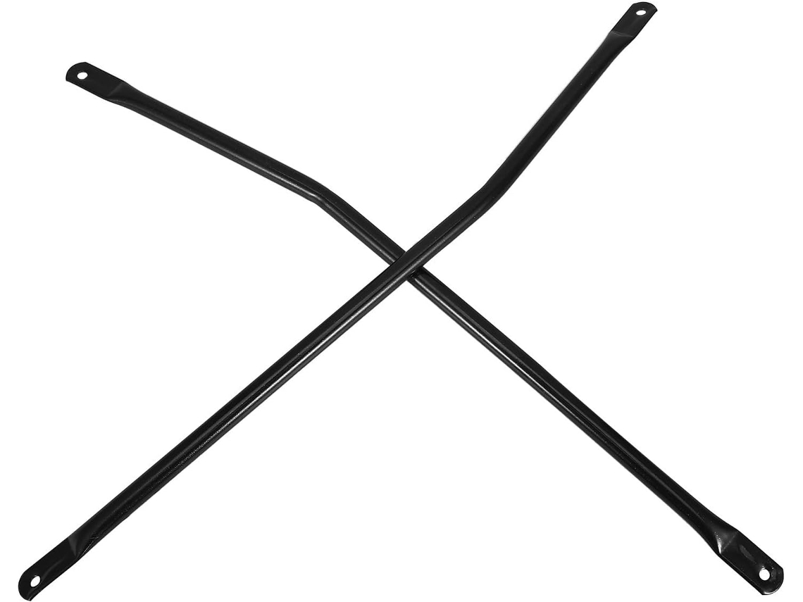 Conjunto De 2 Hastes De Conexão Para Caixilhos Dobráveis Em Aço Preto, Design Compacto.