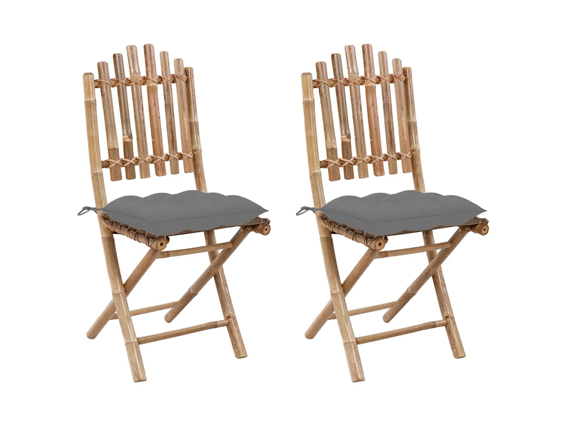 Folding Chair, Folding Chairs Vidaxl Cinzeto Bambu (n/a)