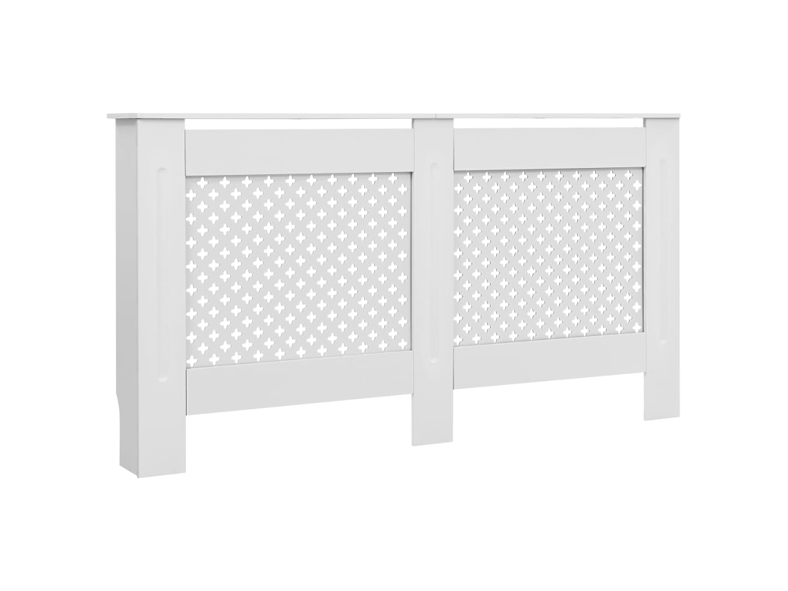 Radiator Cover, Radiator Covers Vidaxl Branco Mdf (152 X 19 X 81.5 Cm)