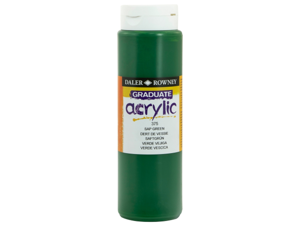 Pintura Acrílica Graduate Daler Rowny 500 Ml (375 Verde Bexiga)