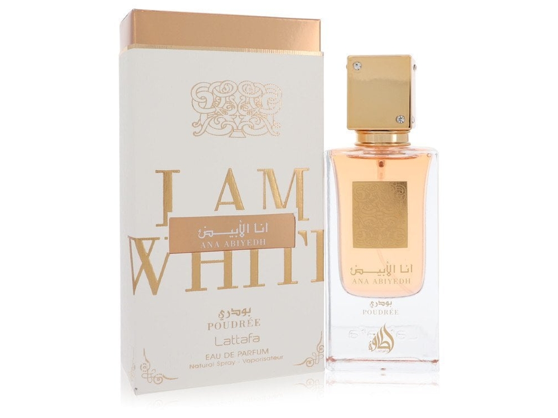 Eau De Parfum Ana Abiyedh I am White Poudree by Lattafa Spray (Unisex) 2 oz (59 ml)