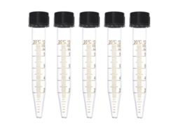 Conjunto De 5 Tubos De Centrífuga De Vidro, 10 Ml, Com Rolhas