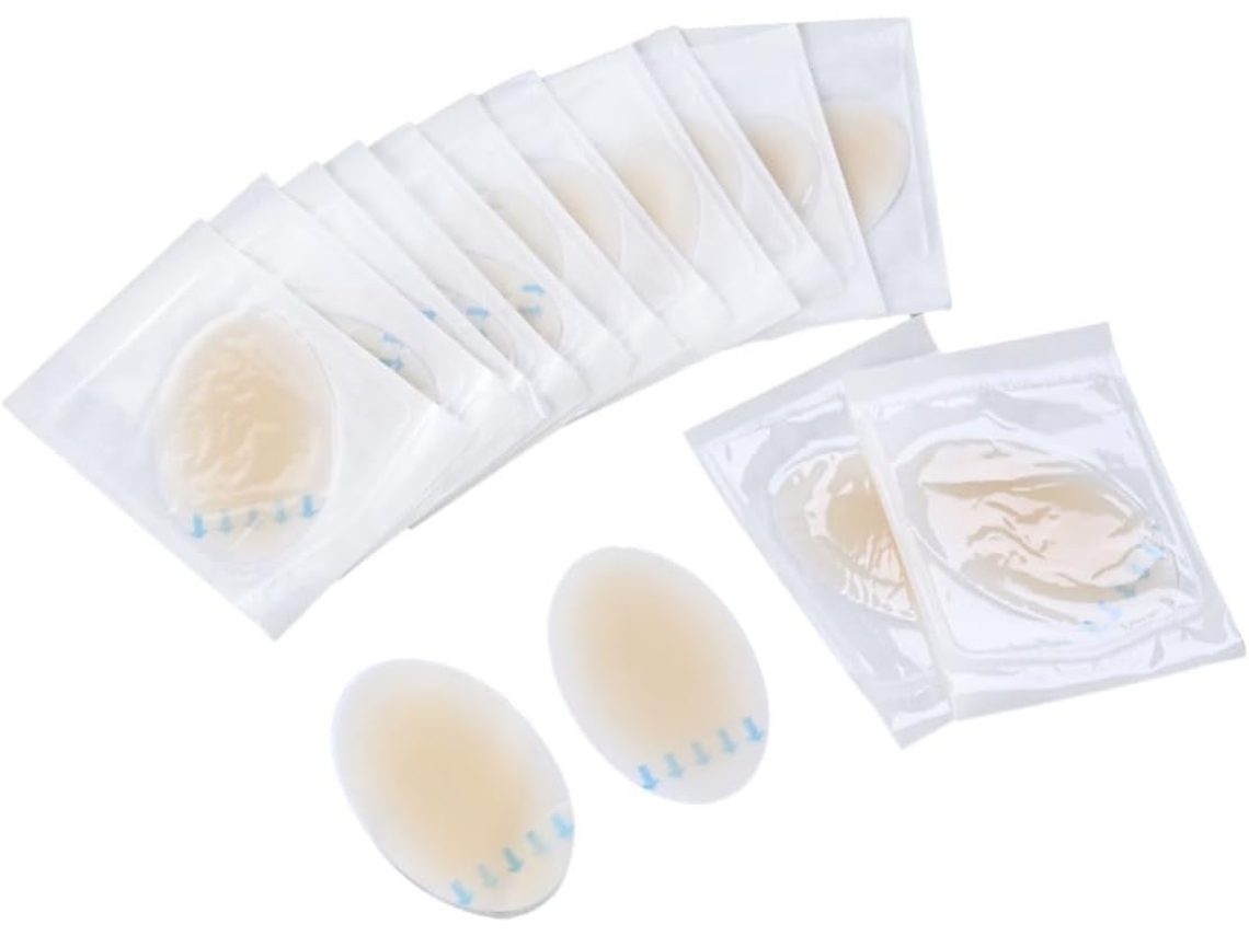 Conjunto De 15 Protetores Calcanhar Em Gel Silicone, Leves E Antiderrapantes, Para Prevenir Bolhas Nos Pés Durante