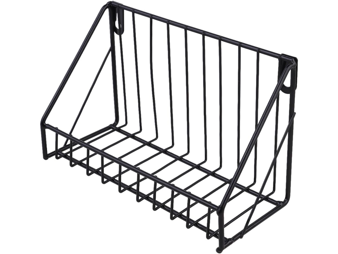 Lurrose Conjunto De 2-prateleiras Parede Para Banheiro, Sem Furos, Com Grande Capacidade, Estrutura De Ferro E
