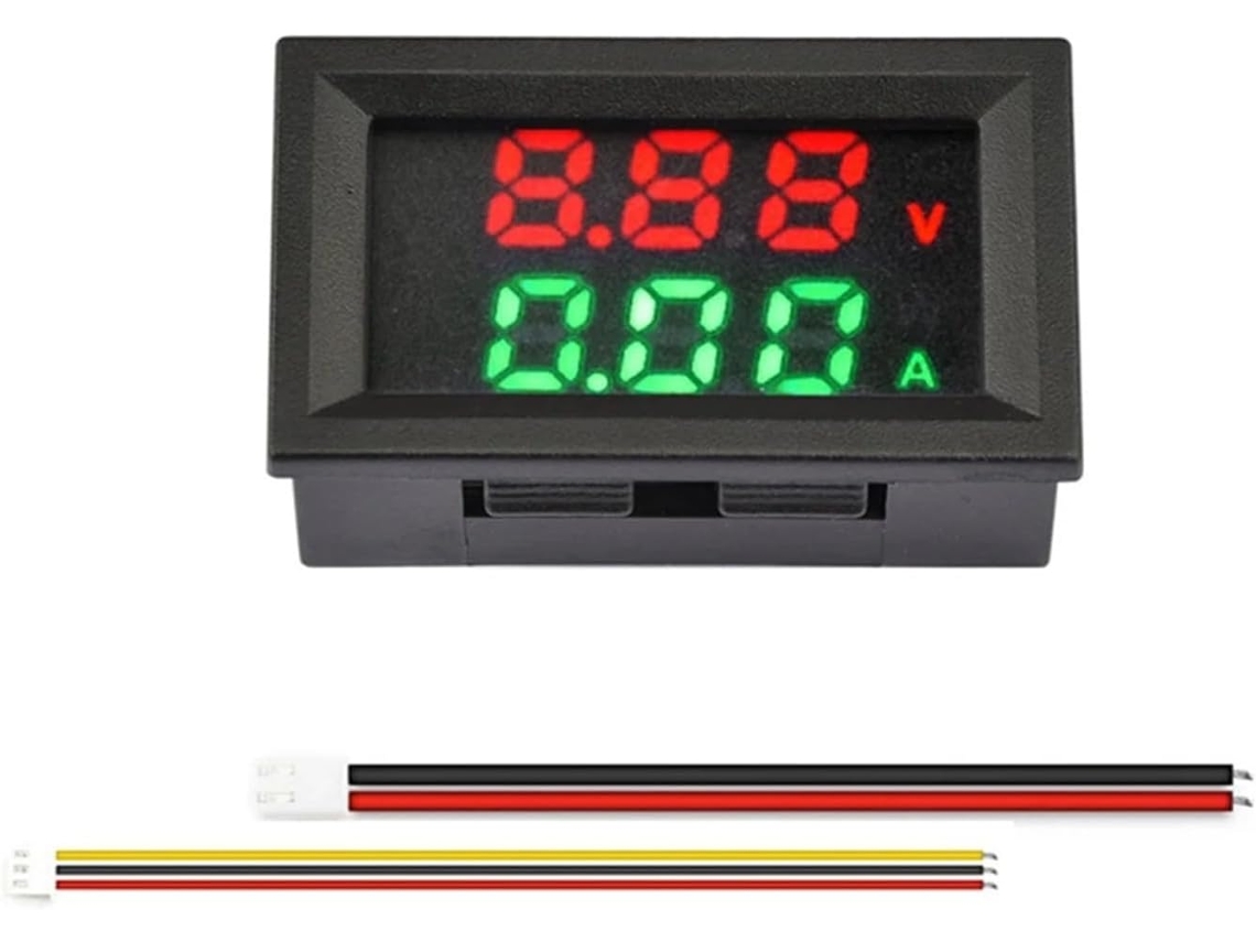 Voltímetro E Amperímetro Digital Led Dc4-30v 10a 50a 100a Para Carro