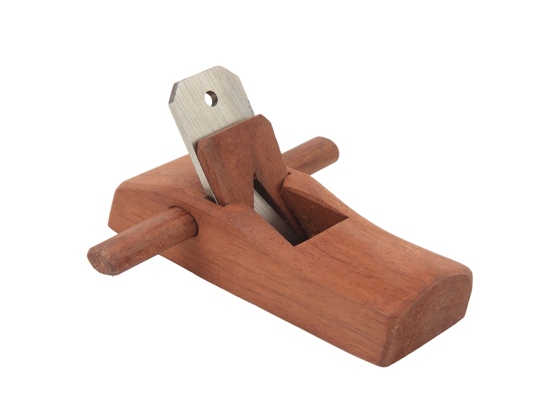 Plainador Manual De Carpintaria Com Lâmina De Aço Carbono Alto E Mogno Para Aparo E Terminação