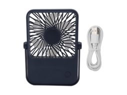 Ventilador Mesa Usb Portátil Recarregável 1200mah Roxo azul