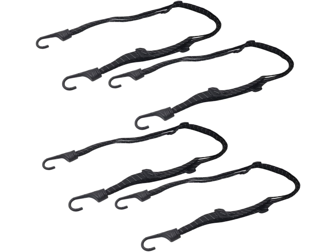 Conjunto De 4 Cintas Elásticas Para Bagagem Em Nylon Abs