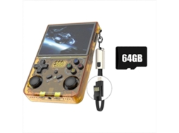 Console de Jogo Portátil Retro R36xx 64g 20000+games Tela 3,5 Polegadas C GOKOCO