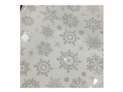 Sticker Decorativo De Neve Autoadesivo Removível Prata