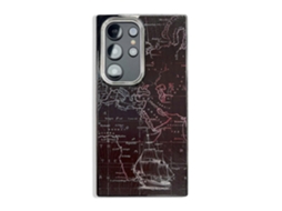 Capa Para Celular Tpu Galvanizada Com Padrão De Fibra De Carbono Lateral