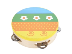 Mali pandeiro Infantil 6 Polegadas Suave Colorido Mão para Crianças Toddler Brinquedo Musical