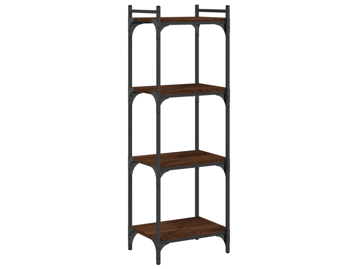 Bookcase, Bookcases Vidaxl Marrom Madeira Processada (n/a)