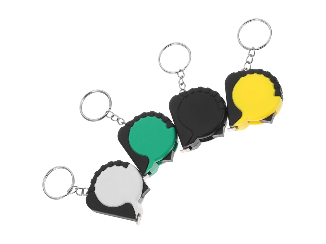 Chaveiros Kichvoe Com Fita Métrica Retrátil Portátil, Conjunto De 4