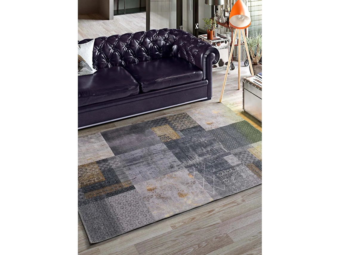 Tapete vintage Dobrável ATTICGO (Neila - Cinzento - 80x150 cm)