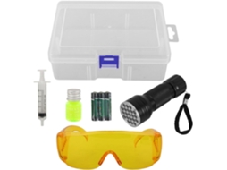 Ferramenta Para Teste De Vazamento De Ar Condicionado Automotivo, 1 Conjunto Com Lâmpada Uv Fluorescente.