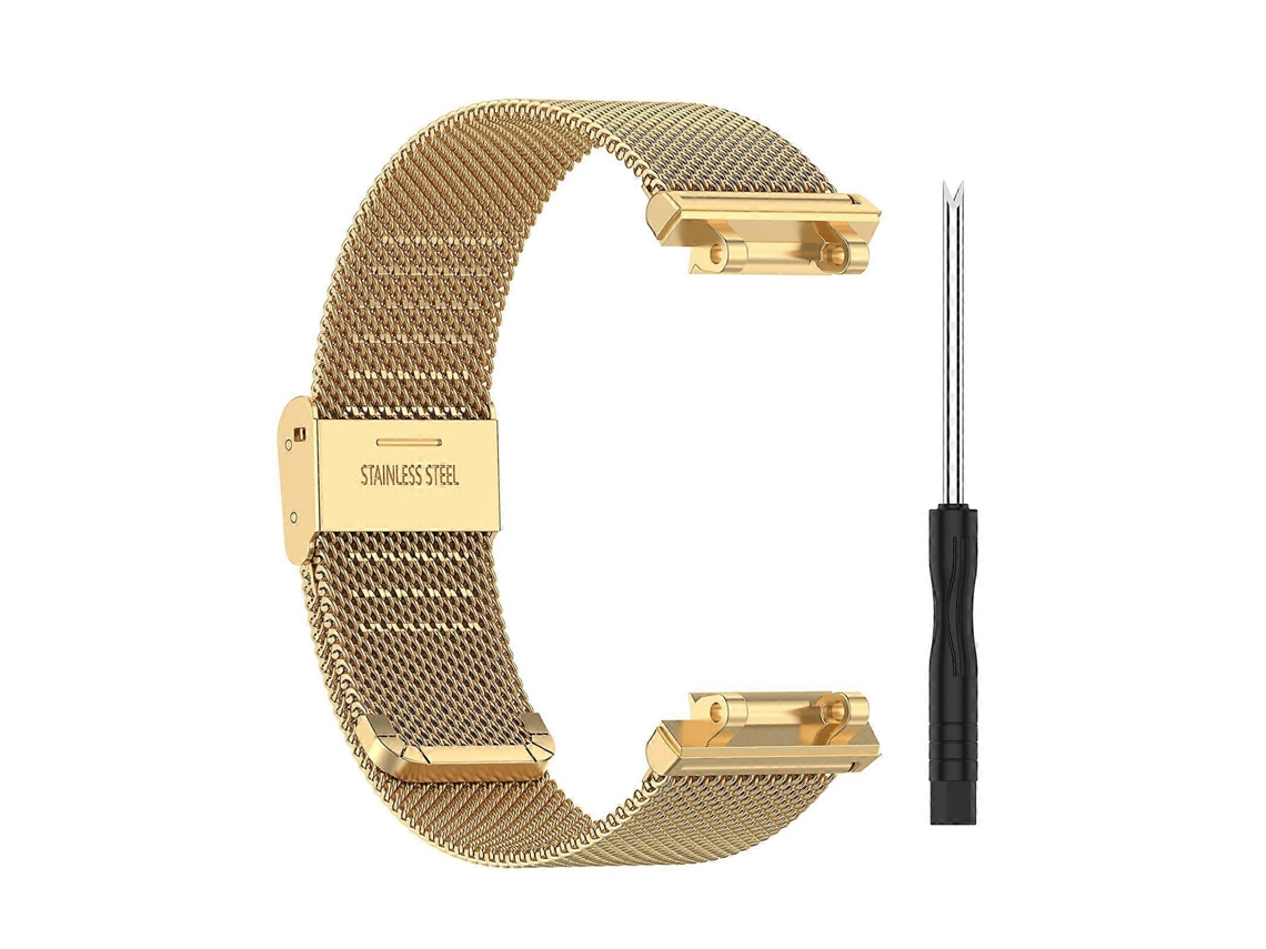 Relógio inteligente Amazfit T-Rex 2 com pulseira de malha de aço inoxidável e pulseira esportiva para bicicleta elétrica