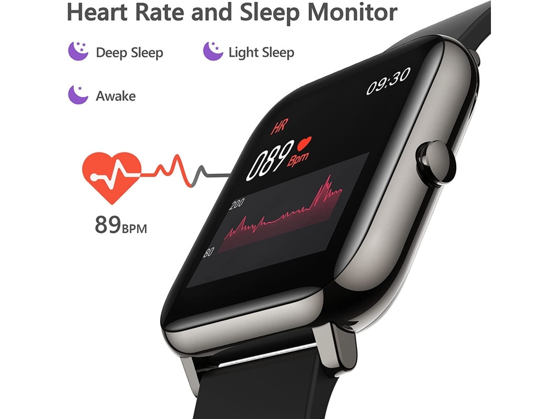 Relógio Inteligente para Mulheres Monitor de Sono À Prova DÁgua Smartwatch Ip68 com Pedômetro de Frequência Cardíaca Android e Ios.