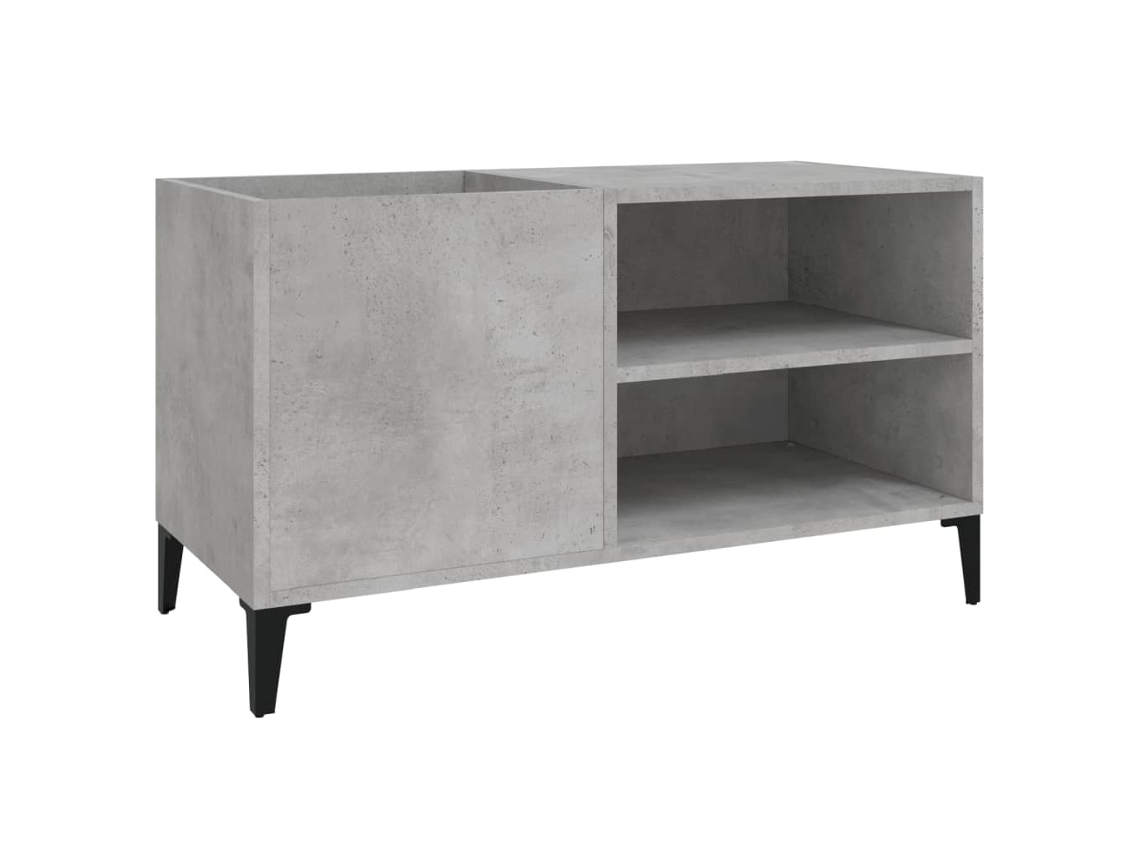 Record Cabinet, Record Cabinets Vidaxl Cinzeto Madeira Processada (84.5 X 38 X 48 Cm)