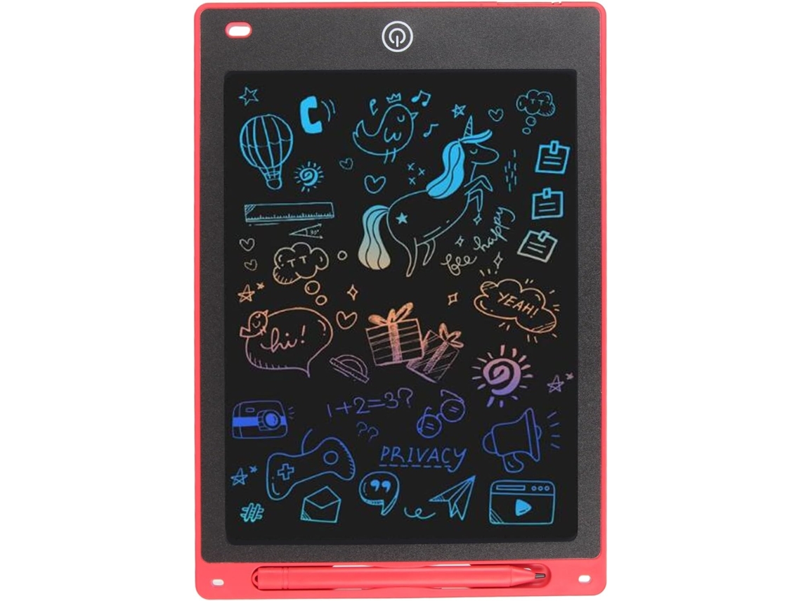 Tela De Escrita Lcd De 10 Polegadas, Tela Colorida, Botão De Apagar, Olhos, Bloco De Rabiscos, Quadro Branco
