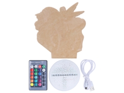 Lanterna Noturna 3D Led com 16 Cores, Luz Decorativa, Quarto, Presente, Natal, Crianças