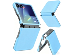 Capa Eifson Para Samsung Galaxy Z Flip8, Com Dobradiça E Protetor De Tela - Compatível - Azul