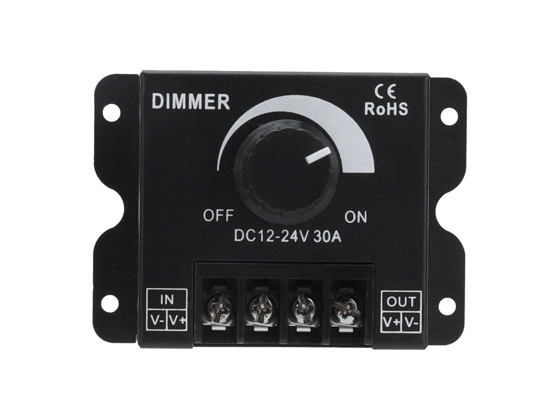 KOFIHETY Controlador Dimmer Led 30a Pwm Unicolor Monocanal Ajustável 12v?24v